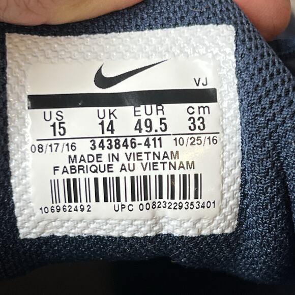 Nike Air Max Torch 4 Blue White Men's Running Shoes Size 15 Sneakers Lace Up Low - Picture 11 of 11